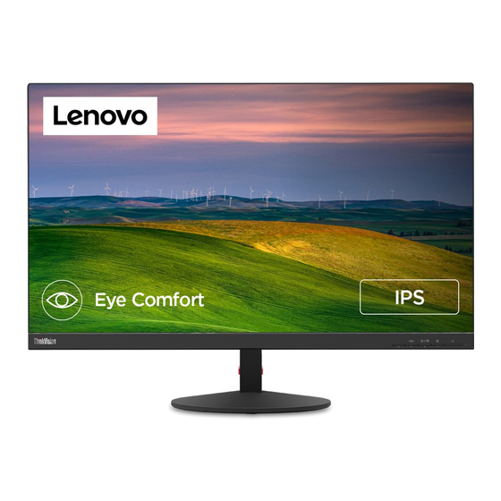 Lenovo ThinkVision S27q-10 61E8 Guia Del Usuario