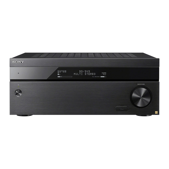 Sony STR-ZA3100ES Guia De Ayuda