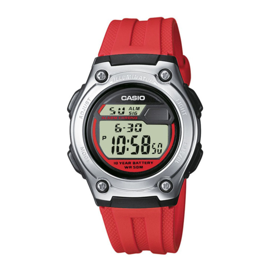 Timex W-211 Manual Del Usuario