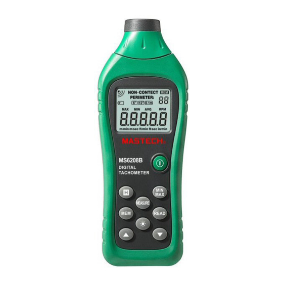 Mastech MS6208B Guia De Inicio Rapido