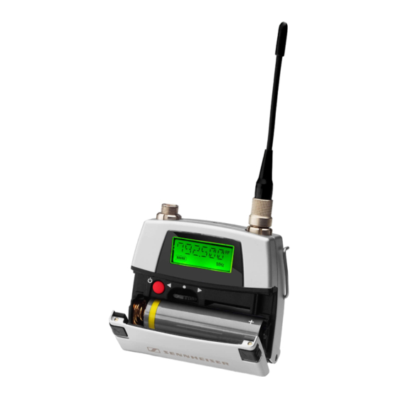 Sennheiser SK 5212 Instrucciones De Uso