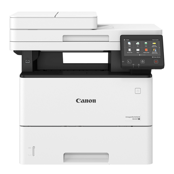 Canon imageRUNNER 1643iF II Guía De Configuración