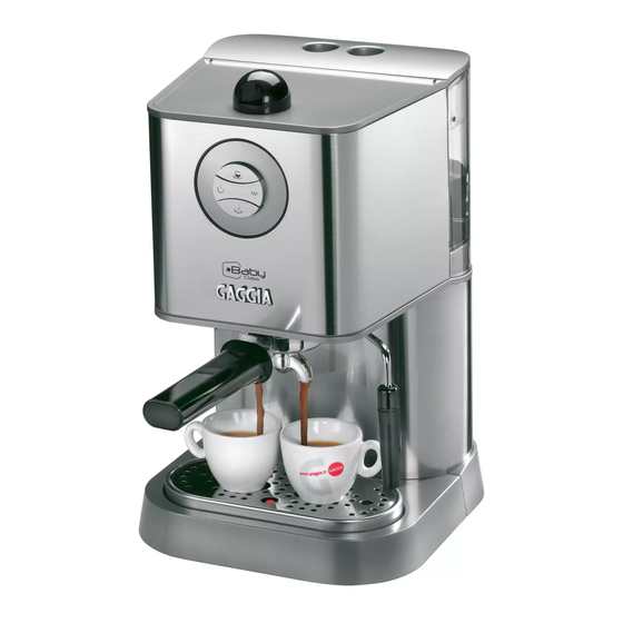 Gaggia NEW BABY06 CLASS Instrucciones De Uso