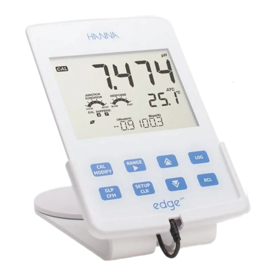 Hanna Instruments edge ph Manual De Instrucciones