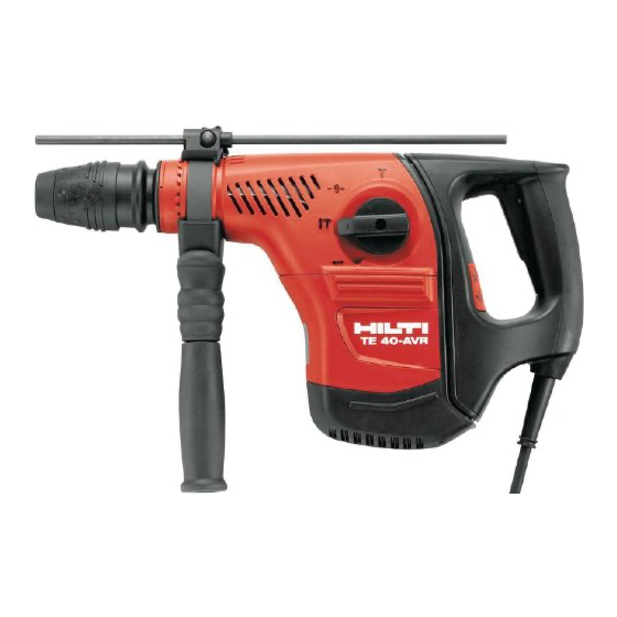 Hilti TE 40 Manual Del Usuario