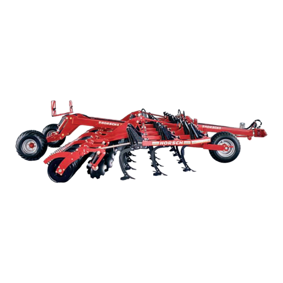 horsch TERRANO 3 FX Instrucciones De Servicio