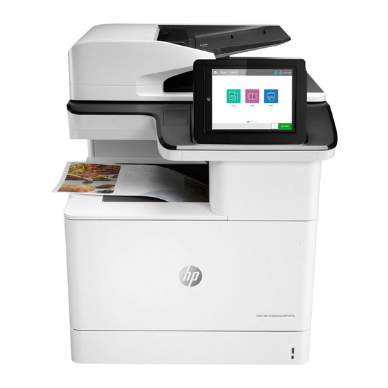 HP Color LaserJet Enterprise MFP M776dn Manuales