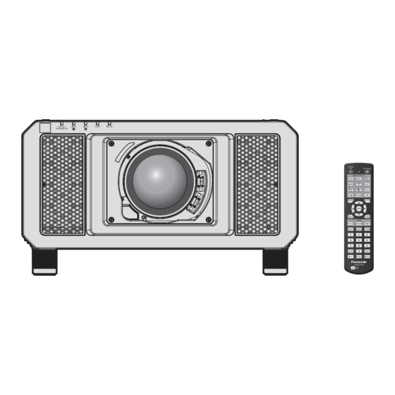 Panasonic PT-RQ13K Manual De Funcionamiento