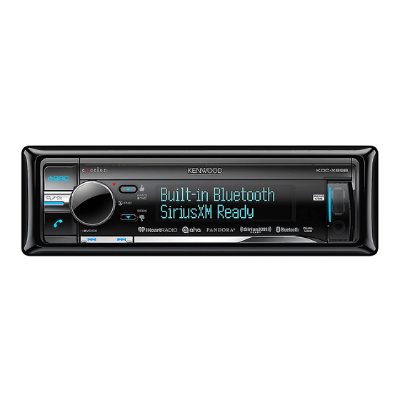 Kenwood KDC-X998 Manual De Instrucciones