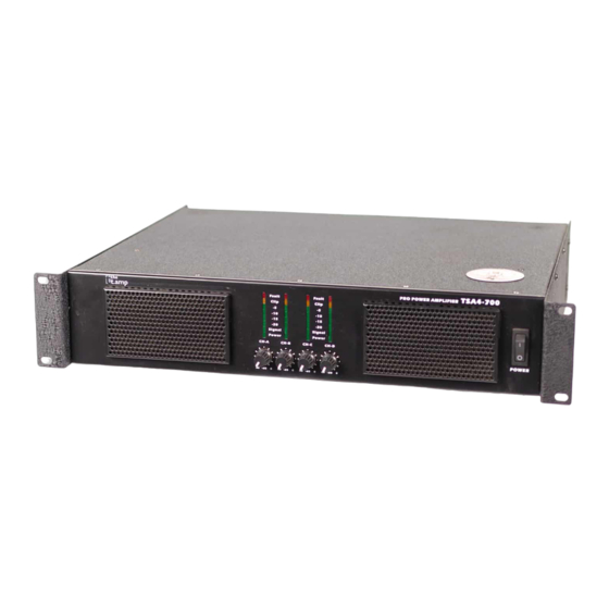 thomann the t.amp TSA 4-700 Manual De Instrucciones