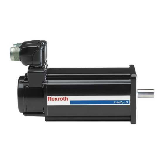 Bosch Rexroth IndraDyn S Manual De Instrucciones