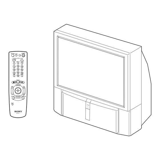 Sony KP-51HW40 Manual De Instrucciones