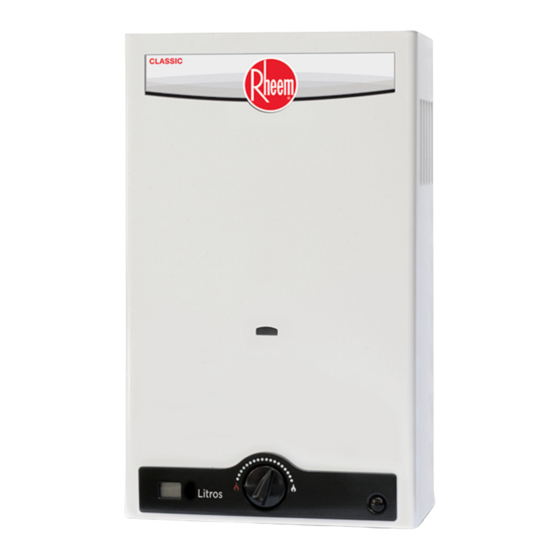 Rheem RHIN-MX06P Manuales