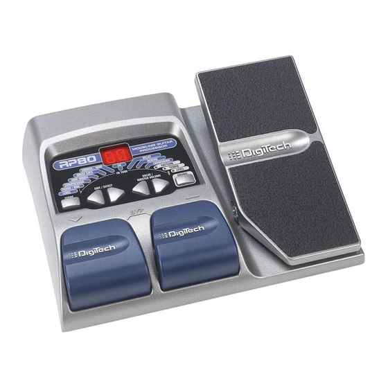 DIGITECH RP80 MANUAL DE INSTRUCCIONES Descargar en PDF ManualsLib