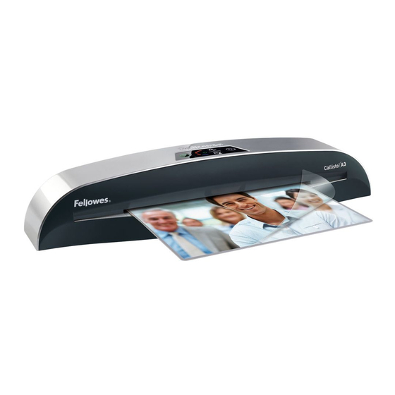 Fellowes Callisto A3 Manual De Instrucciones