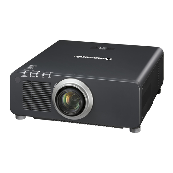 Panasonic PT-DZ870E Instrucciones De Operación