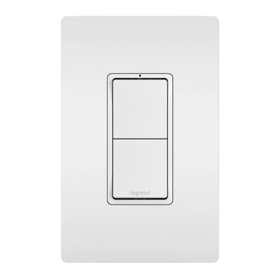 LEGRAND Pass&Seymour radiant RCD11 Guia De Inicio Rapido