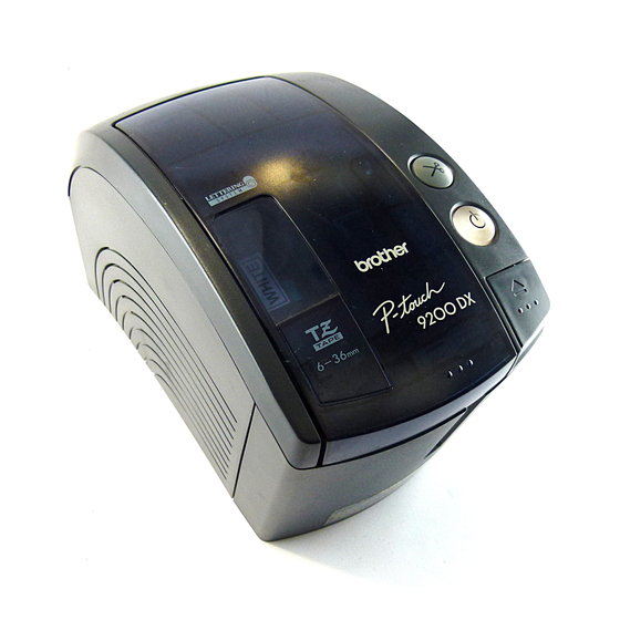 Brother P-Touch PRO DX PT-9200DX Guía De Referencia Rápida