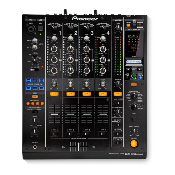 Pioneer DJM-900NXS Manual De Instrucciones