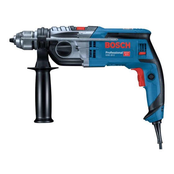 Bosch GSB 20-2 Manuales