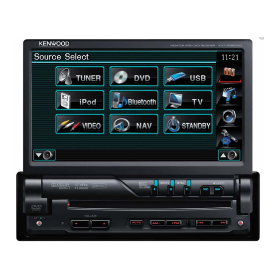 Kenwood KVT-526DVD Manual De Instalación