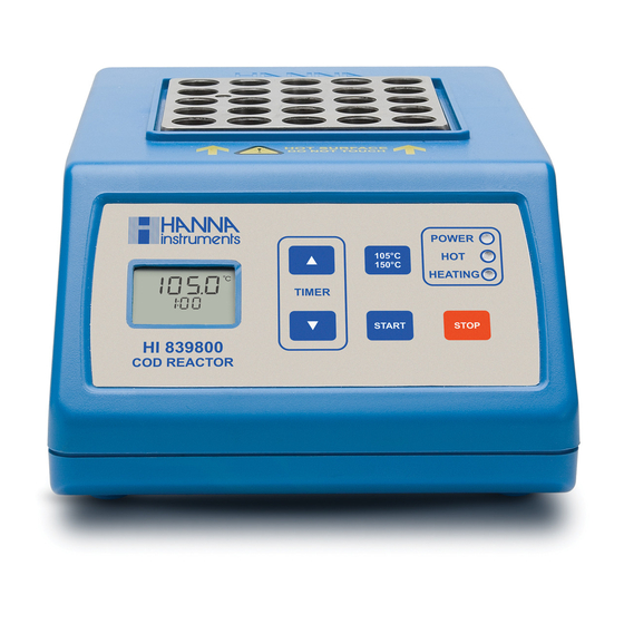 Hanna Instruments HI 839800 Manual De Instrucciones