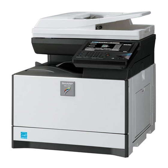 Sharp MX-C301 Manuales