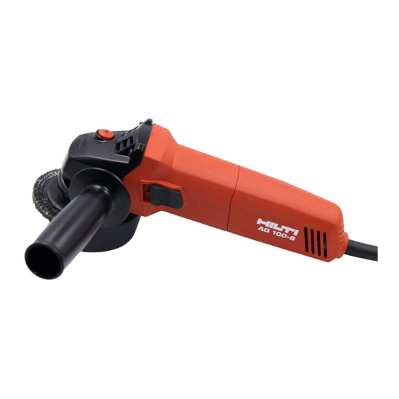 Hilti AG 100-7 Manual Del Usaurio