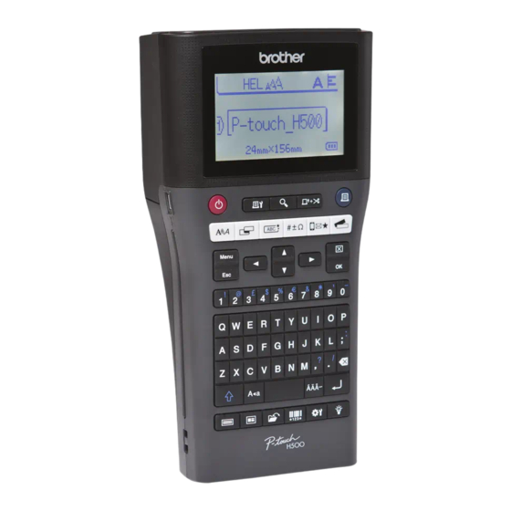 Brother P-touch H500 Guia Del Usuario