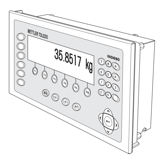 Mettler Toledo MultiRange IND690-Batch Instrucciones De Manejo