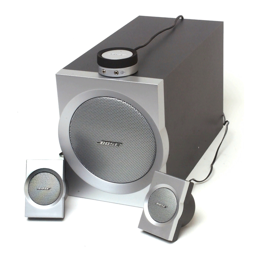 Bose Companion 3 Manuales