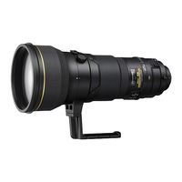 Nikon AF-I Nikkor ED 400mm f/2.8 D IF Manual De Instrucciones