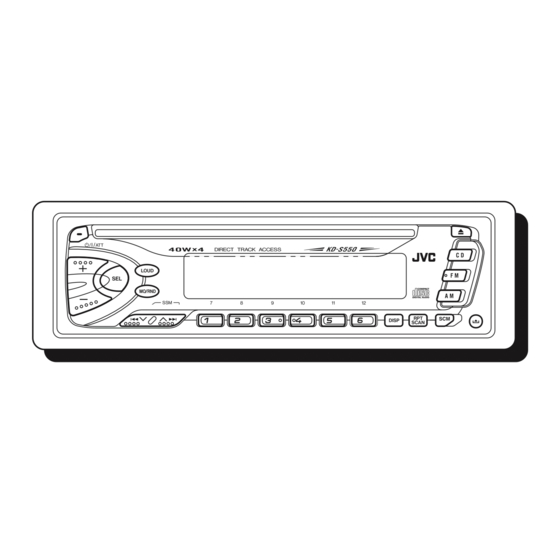 JVC KD-S550 Manual De Instrucciones