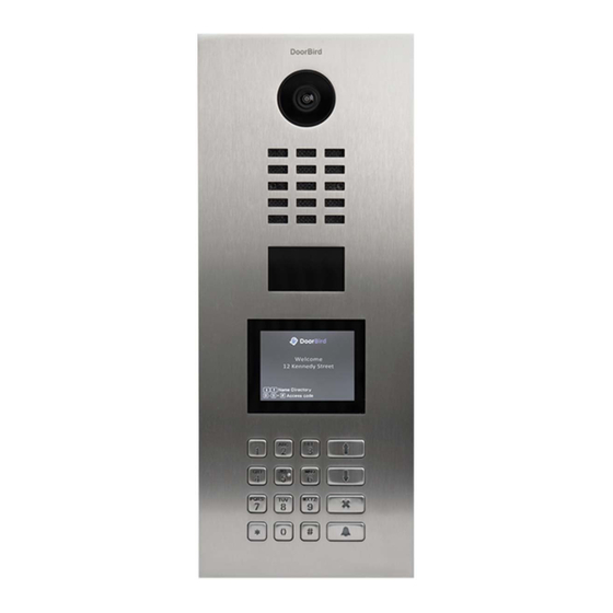 DoorBird D21 Serie Manual De Instalación