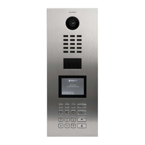 DoorBird D21 Serie Manual De Instalación