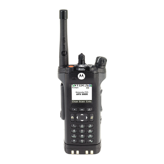 Motorola Solutions ASTRO APX 6000 Serie Manual De Instrucciones