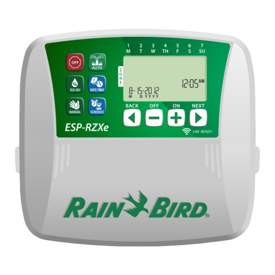 RAIN BIRD ESPRZXE MANUAL DE FUNCIONAMIENTO Descargar en PDF ManualsLib