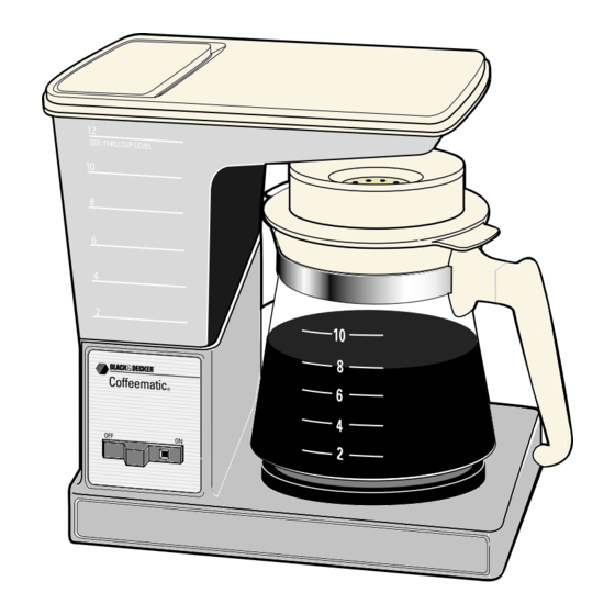 BLACK AND DECKER COFFEEMATIC DCM90M SERIE MANUAL DEL USUARIO