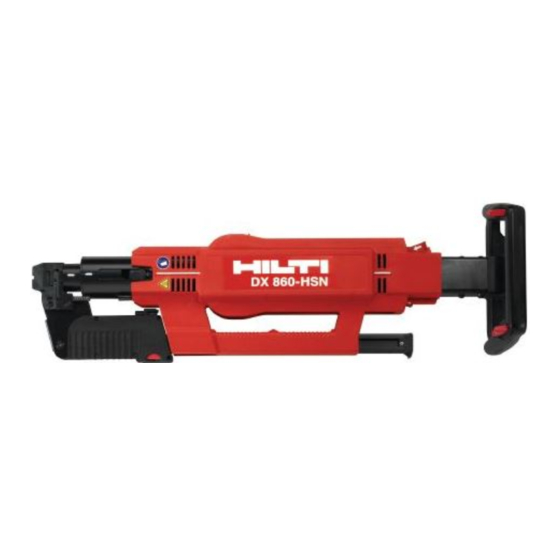 Hilti DX 860-HSN Manual De Instrucciones