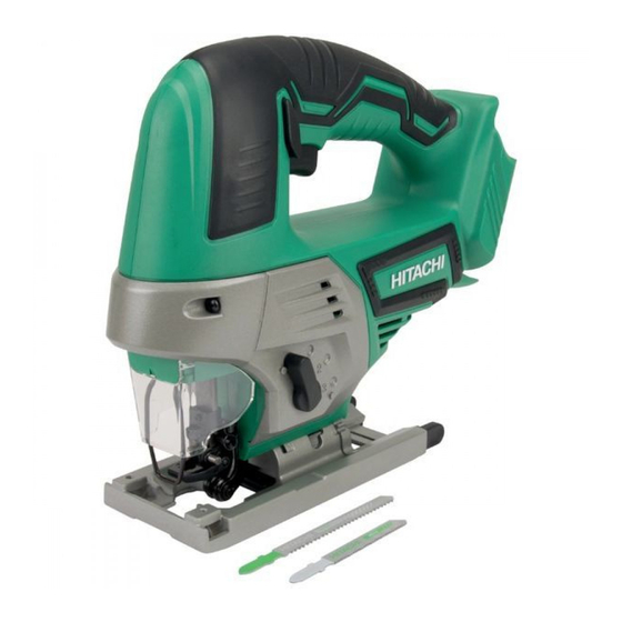Hitachi Koki CJ 18DGL Instrucciones De Seguridad Y Manual De Instrucciones