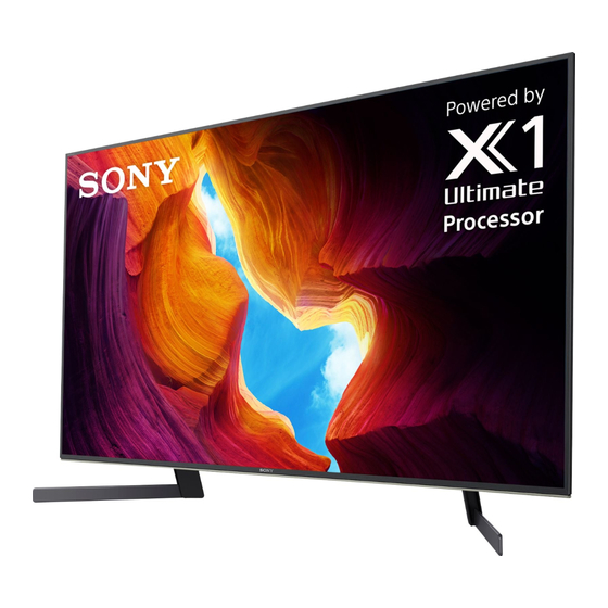 Sony BRAVIA XBR-49X950H Manuales