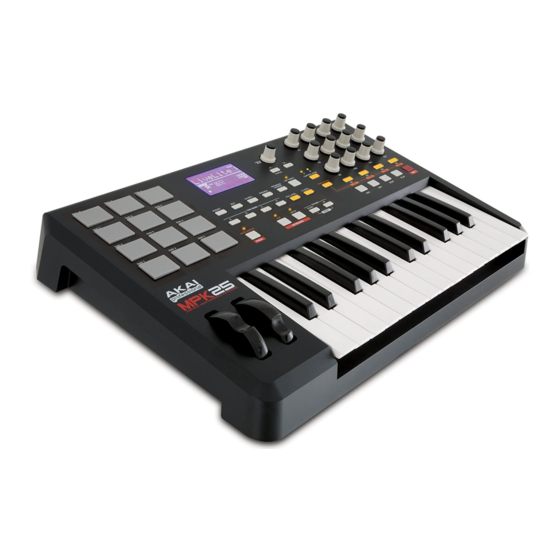 Akai Professional MPK25 Guia De Inicio Rapido