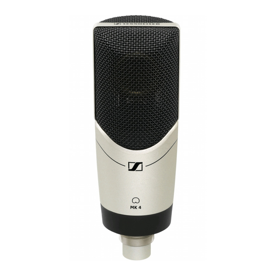 Sennheiser MK 4 Instrucciones De Uso