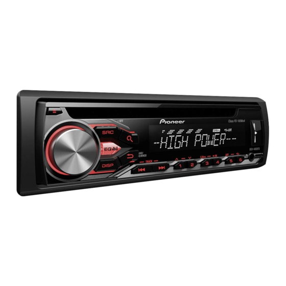 Pioneer DEH-4800FD Manual De Instrucciones