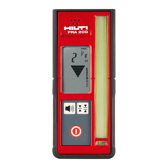 Hilti PRA 20G Manual De Instrucciones