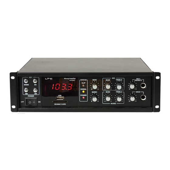 Ltc Audio PAA80BT Manual De Instrucciones