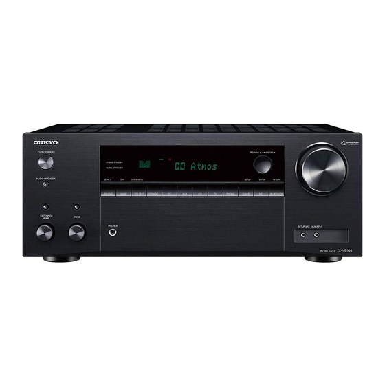 Onkyo TX-NR595 Guía De Configuración Inicial