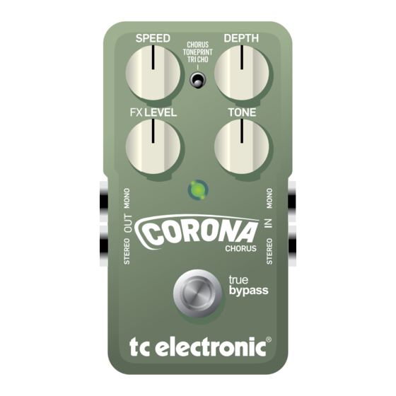 TC Electronic CORONA CHORUS Manual De Instrucciones