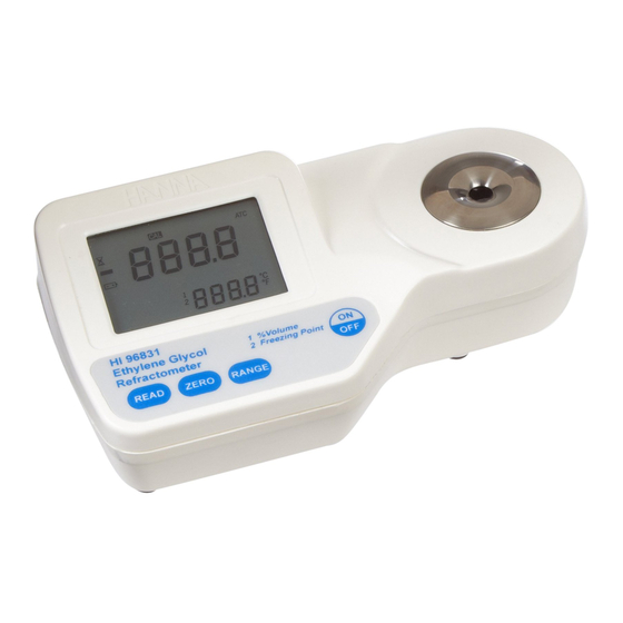 Hanna Instruments HI 96831 Manual De Instrucciones