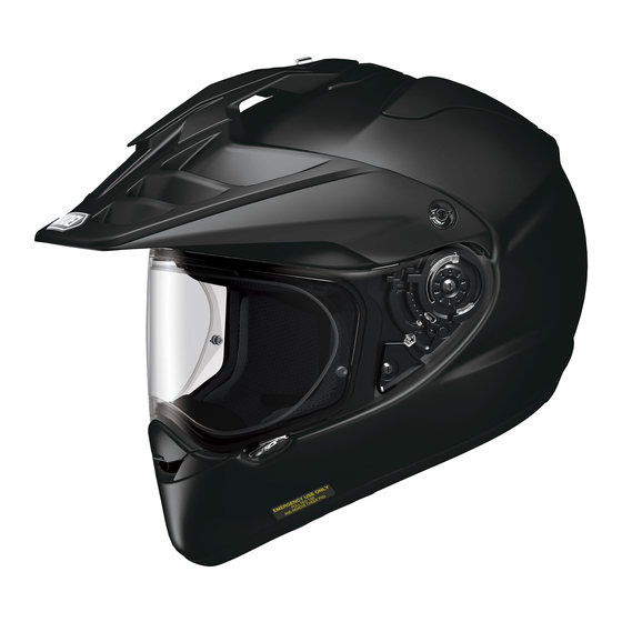 SHOEI HORNET ADV Manuales